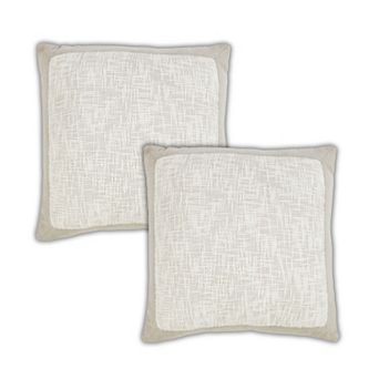 Peppermint Home Montreal Textured Decorative Throw Pillow Covers - Set of 2