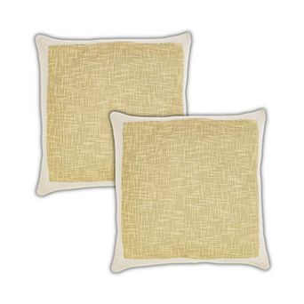 Peppermint Home Montreal Textured Decorative Throw Pillow Covers - Set of 2