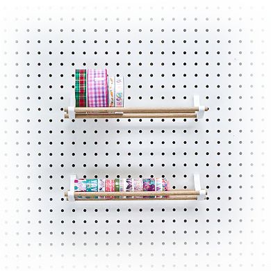 Peggy Pegboard Organizer 12in Kit for Tapes, Ribbons & More - Efficient Craft Storage