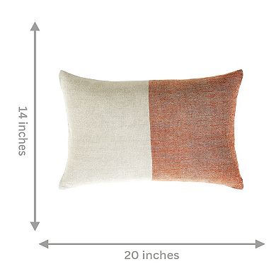 Peppermint Home Linen Stripe Decorative Lumbar Pillow Covers Set of 2