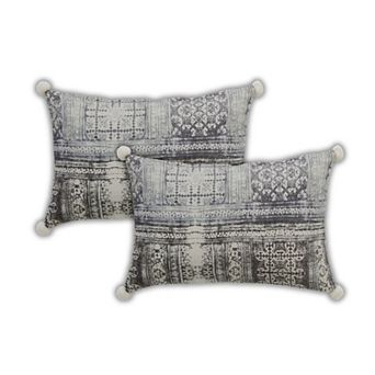Peppermint Home Vintage Abstract Decorative Throw Pillow Covers - Set of 2