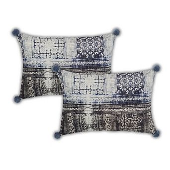 Peppermint Home Vintage Abstract Decorative Throw Pillow Covers - Set of 2
