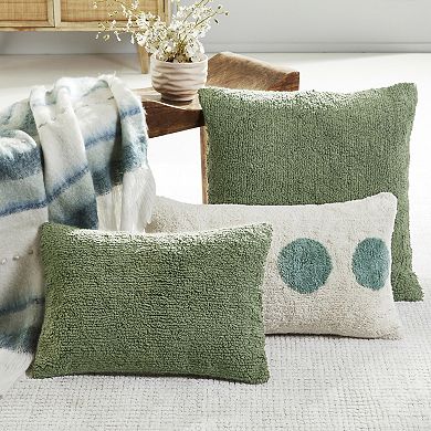 Peppermint Home Haven Cotton Tufted Decorative Lumbar Pillow Covers - Set of 2