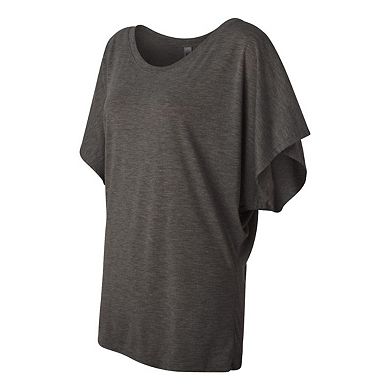 BELLA + CANVAS Womens Flowy Draped Dolman Tee