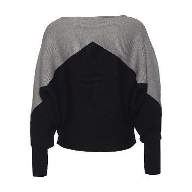 Lascana Women's Color Block Ribbed Knit Sweater