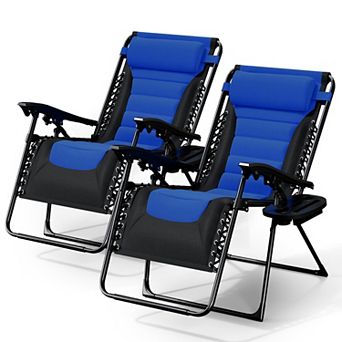 Nestl Outdoor Padded Zero Gravity Chair