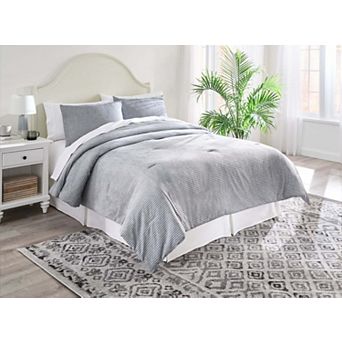 BrylaneHome Corduroy Comforter 3 pc Set