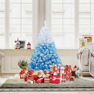 Costway 5/6/7/8 FT Artificial Christmas Tree with 456/820/1264/1774 Branch Tips