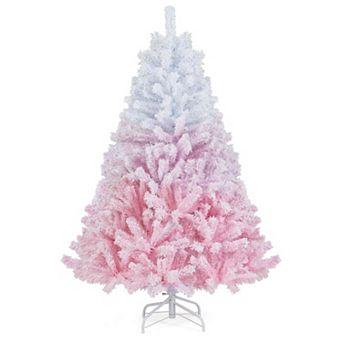 Costway 5/6/7/8 FT Artificial Christmas Tree with 456/820/1264/1774 Branch Tips