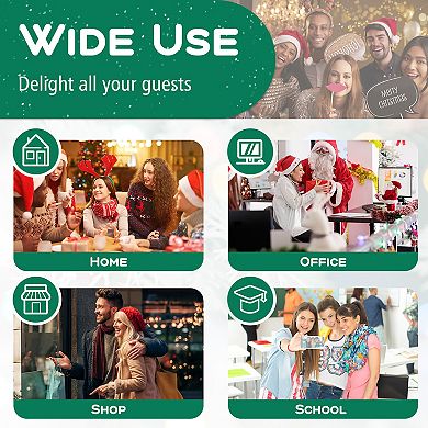 Costway 6/7/8 FT Snow Flocked Artificial Christmas Tree with 661/1119/1447 PVC & PE Tips