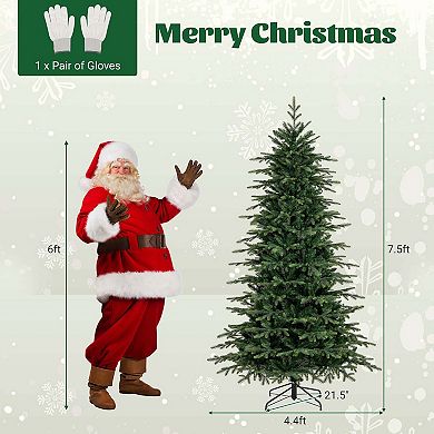 Costway 6/7.5/9 FT Artificial Christmas Tree with 714/1162/1770 Branch Tips