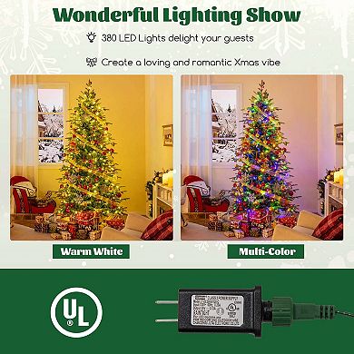 Costway 6/7.5/9 FT Artificial Christmas Tree with 714/1162/1770 Branch Tips