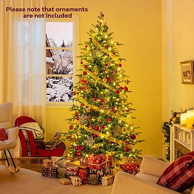 Costway 6/7.5/9 FT Artificial Christmas Tree with 714/1162/1770 Branch Tips