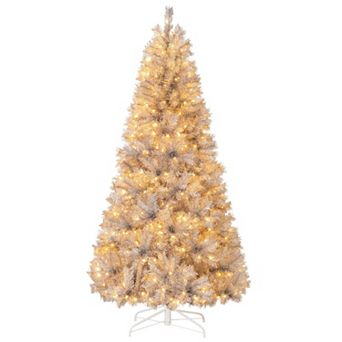 Costway 5/6/7 FT Christmas Tree Artificial Xmas Tree with 385/553/807 Branch Tips