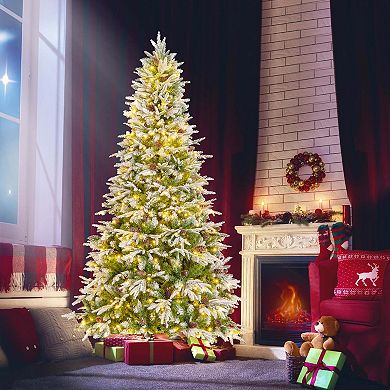 Costway 6/7.5/9 FT Artificial Christmas Tree Hinged Xmas Tree with 765/1135/1871 Branch Tips
