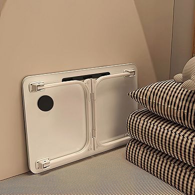 X-Large Lap Desk Tray for Bed & Sofa with Cup Holder & Foldable Legs Laptop Table