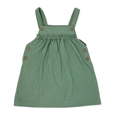 Baby Girls 3 Piece Corduroy-Look Jumper, Bodysuit, and Headband Set