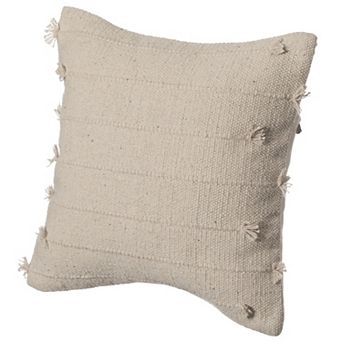 Handwoven Cotton Throw Pillow Cover, with Filler