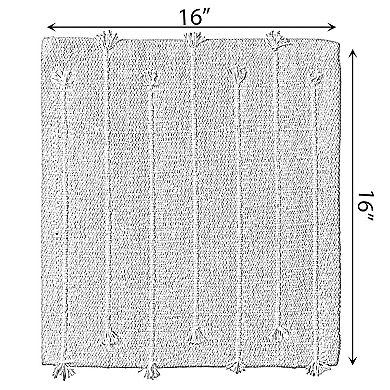 Handwoven Cotton Throw Pillow Cover, with Filler