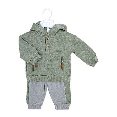 Baby Boys 2 Piece Quilted Jogger Set