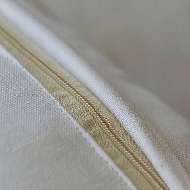 Handwoven Cotton Throw Pillow Cover with White Tufted Line Pattern and Tassel Corners, with Filler