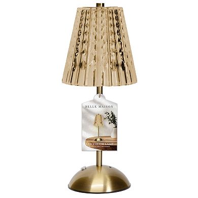 11-inch Amber Acrylic LED Touch Lamp