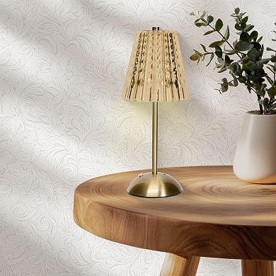 11-inch Amber Acrylic LED Touch Lamp