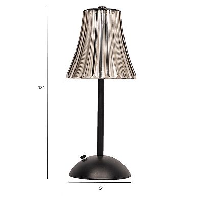 11.5-inch Black Iron LED Touch Lamp