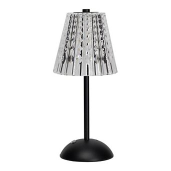 11-inch Black Acrylic LD Touch Lamp