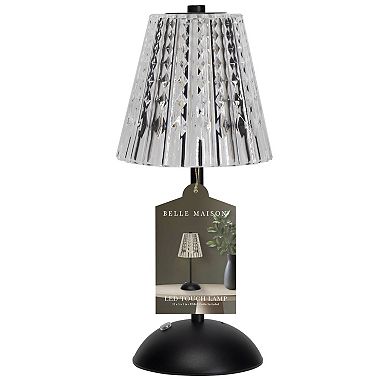 11-inch Black Acrylic LD Touch Lamp