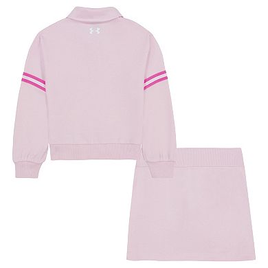 Girls 4-6x Under Armour 2-Piece Long Sleeve Polo & Skort Set