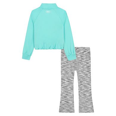 Girls 4-6x Under Armour 2-Piece Quarter-Zip Top & Legging Set