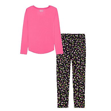 Girls 4-6x Under Armour 2-Piece Long Sleeve Top & Legging Set