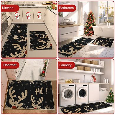 Garvee Christmas Doormat Decorative Mat for Entrayway Kithchen