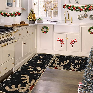 Garvee Christmas Doormat Decorative Mat for Entrayway Kithchen