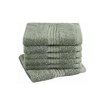 Cannon TENCEL™ Towel Collection Softness & Moisture Absorption Washcloth 6 pc Set