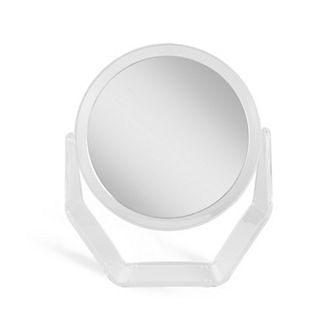 Acrylic Countertop Vanity Mirror — Dual 5X/1X Magnification (8.5")
