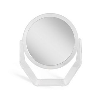 Acrylic Countertop Vanity Mirror — Dual 5X/1X Magnification (8.5")