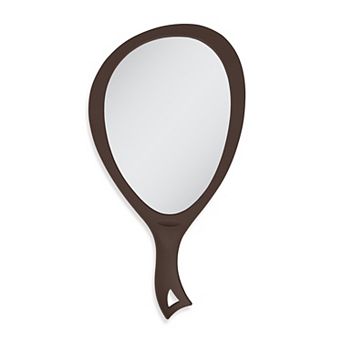 Large Teardrop Handheld Mirror — Optical-Quality 1X