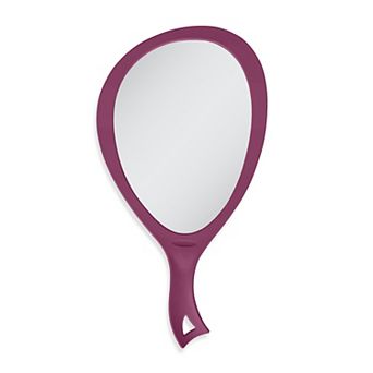 Large Teardrop Handheld Mirror — Optical-Quality 1X