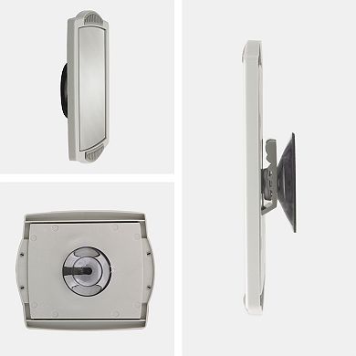 Fogless Clip-On Shower Mirror with Suction Cup Wall Mount