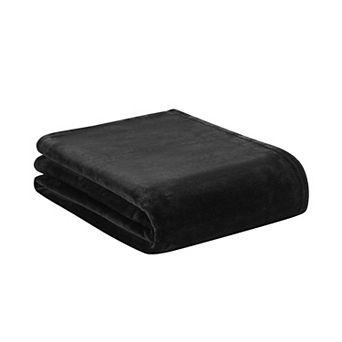 Juicy Couture Solid Plush Throw Blanket