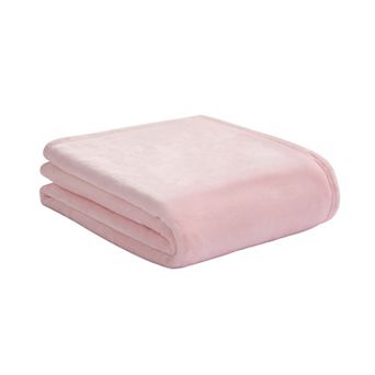 Juicy Couture Solid Plush Throw Blanket