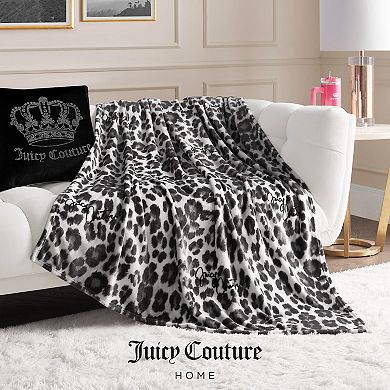 Juicy Couture Leopard Throw Blanket