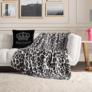 Juicy Couture Leopard Throw Blanket