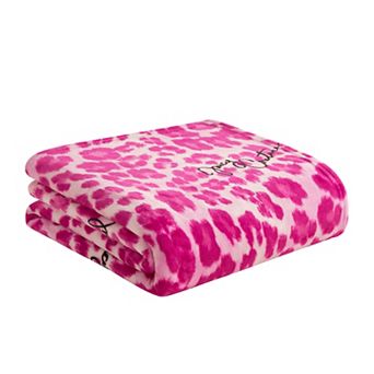 Juicy Couture Leopard Throw Blanket