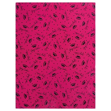 Juicy Couture Crown Script Throw Blanket