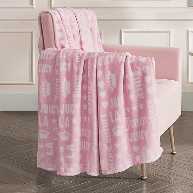 Juicy Couture Words Throw Blanket