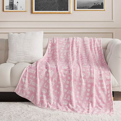 Juicy Couture Words Throw Blanket