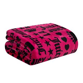 Juicy Couture Words Throw Blanket